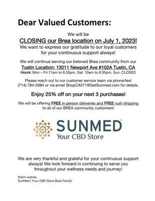 Dear Valued Customers, Thank you!