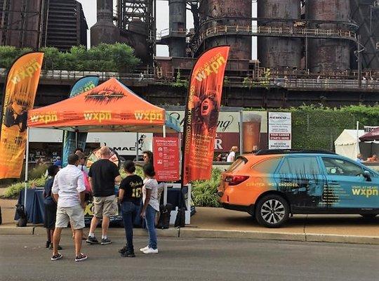 An example of our Trade  Show Displays for WXPN at MusikFest!