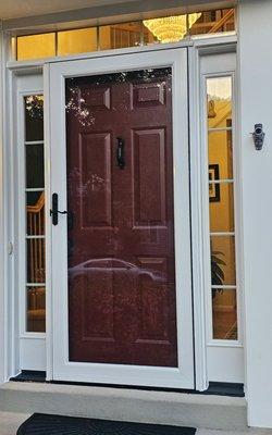 New door with storm door