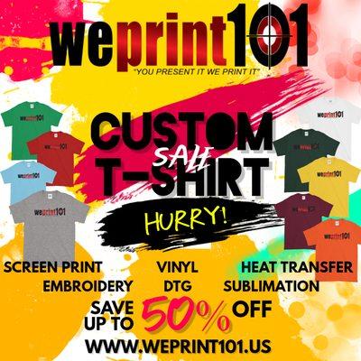 Most Affordable Custom T-shirts on the Northshore