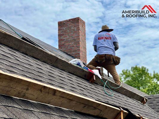 Shingle roof replacement.