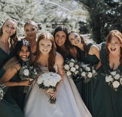 Bridal party/ bridesmaids hair and makeup specializing in redheads, dark tones skin, and all skin types