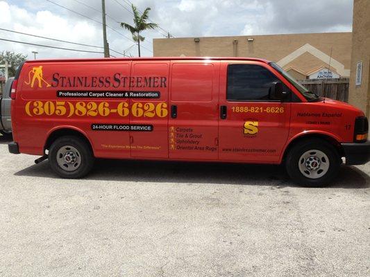 Stainless steemer professional carpet cleaner & restoration 
 Water extraction and dry out 
 305-826-6626