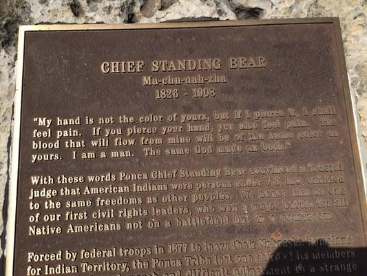 Chief Standing Bear's argument in U.S. District Court, Omaha, Nebraska