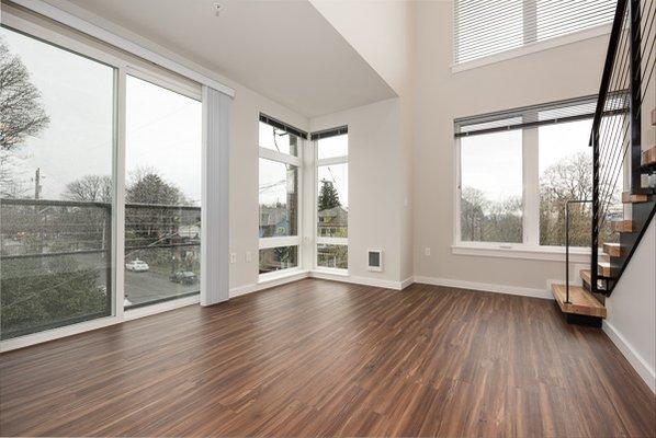 2 bedroom loft living room