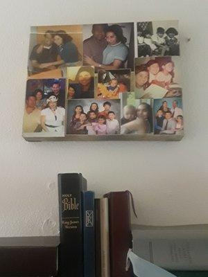 We posted a family collage for Grandma. When she wakes up, it will be up on the wall for her.