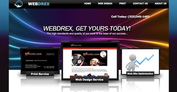 Web design of Los Angeles, website design.