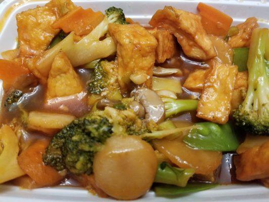 Bean curd in garlic sauce