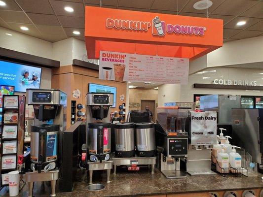 Dunkin Express inside Flying J truck stop