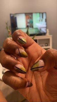 When i tell you T understood the assignment!!!! I loooooove my birthday nails!!!! Thank you Classy Nails!!!!