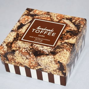 Toffee Boutique's delicious Dark Chocolate Toffee.