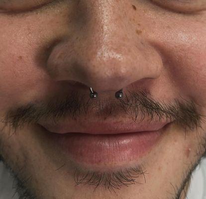 Septum piercing