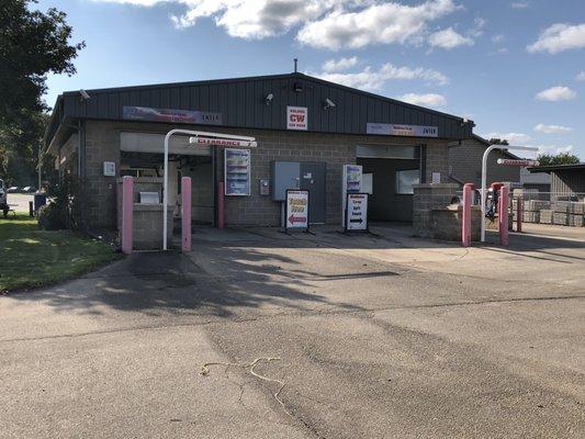 Entrance to the car wash