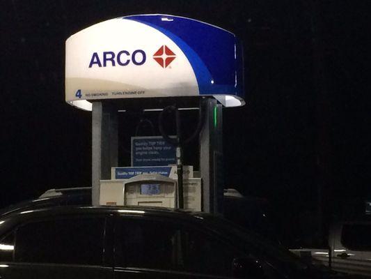 This is an Arco gas station. Not USA Gasoline any longer.