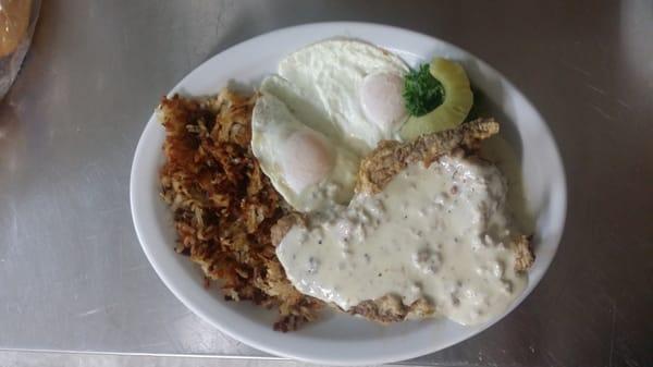 Chicken fried rib eye