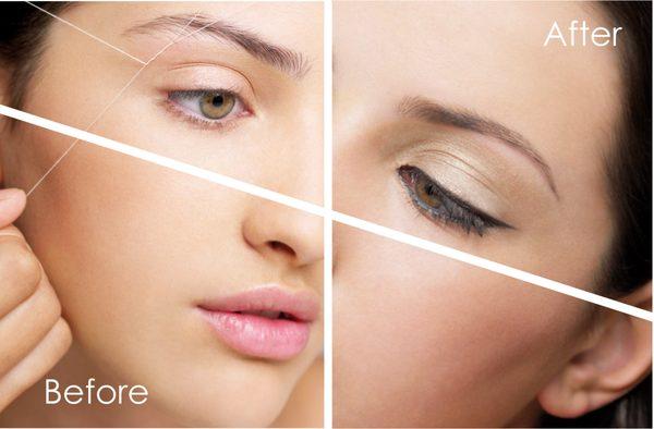 Before and After Brow Shaping - Come experience the Ziba Difference