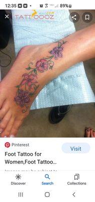 Hey there I am wanting to know how  much you'd charge for the same tattoo in the pic.  Same size and color scheme?