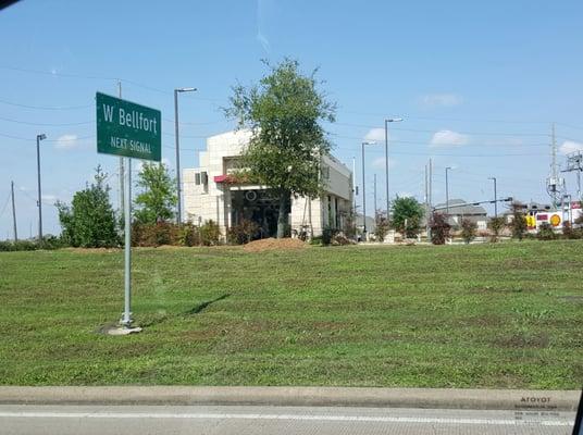 View from 99 and Bellfort intersection.