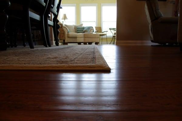 Wood floor installation