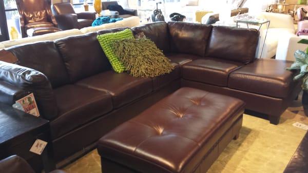 Beautiful leather sofa