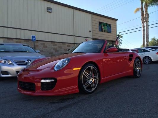 Customer don't like Porsche red. So we paint it GTR Red!! Customer is super happy !!