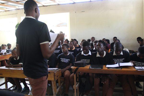 Children are taught at the Empowerment Vocational Institute -  a school we helped to build in Haiti. (2018)