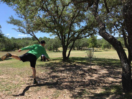 Making birdies on a beautiful course.