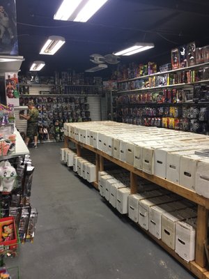 Tons of comics and rare imported figures!