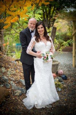 My beautiful hair on my wedding day!!