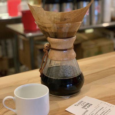 Delicious chemex brew! And the prices are crazy good!