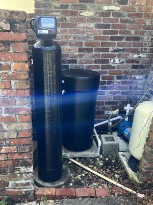 New water softener for well system.