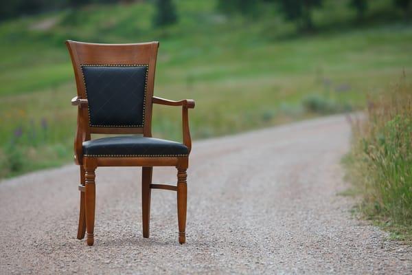 Antiquing the Black Hills, Italian Hickory Occasional Chair