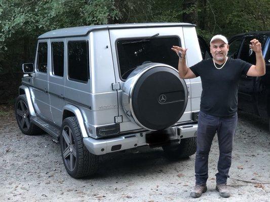 2005 Mercedes G Wagon all keys lost in the river. Made two keys and he's happy and back on the road in Buford Georgia!