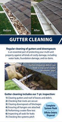 Interior Gutter Cleaning