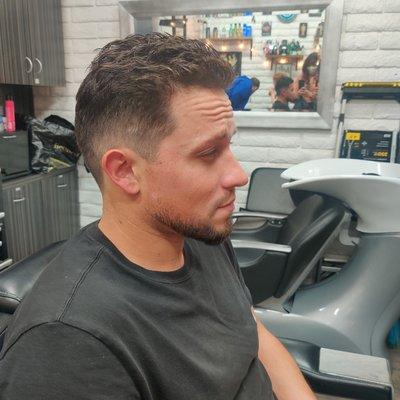 Taper fade hand crafted hair cut for curly hair#book now #only@TheManeCave