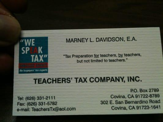 Teachers Tax Company