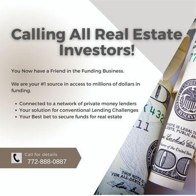 Private Money Lender for real estate investors nationwide