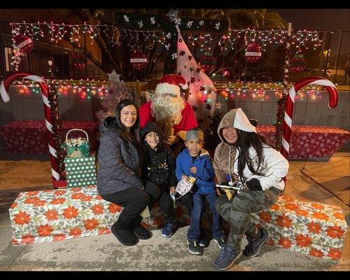 Pics with Santa after the Christmas pageant