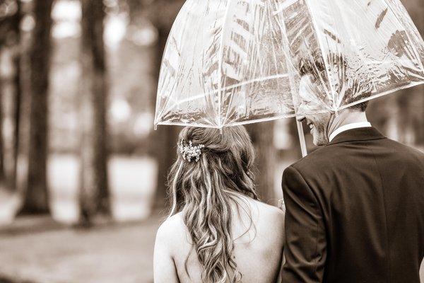 white light bride & groom