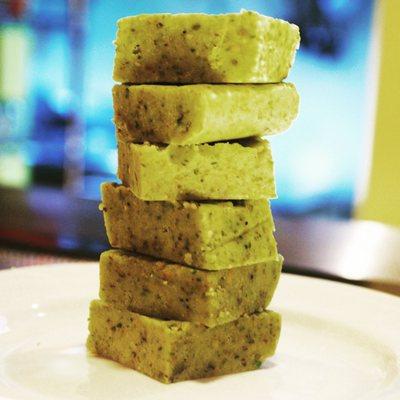 Pure pistachio fudge