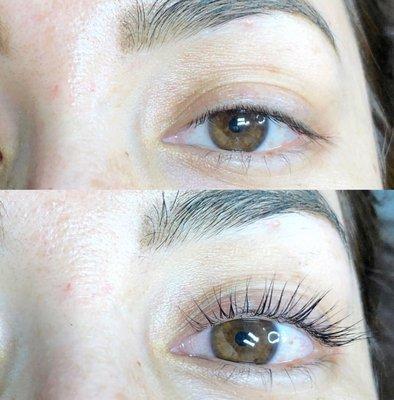 Lash lift + stain