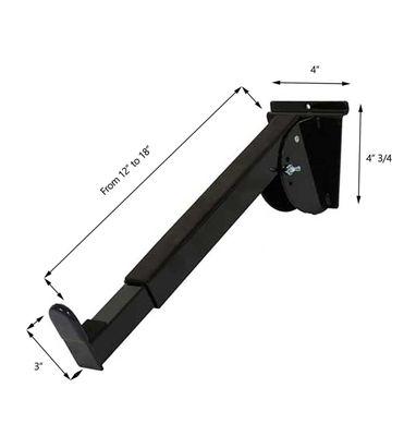 Heavy-duty Steel Slatwall Keyboard Arms - The arms can be adjusted to slant down from flat to 15°, 30°, and 45° angles