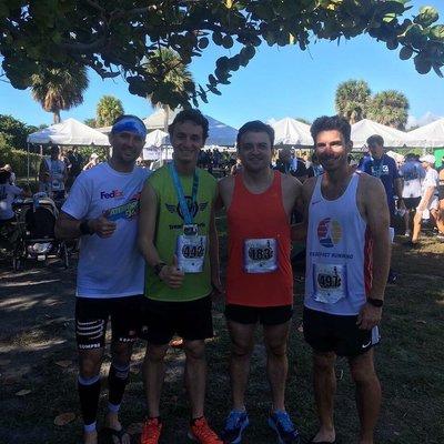 Post race finish after 2018 Lighthouse 10K