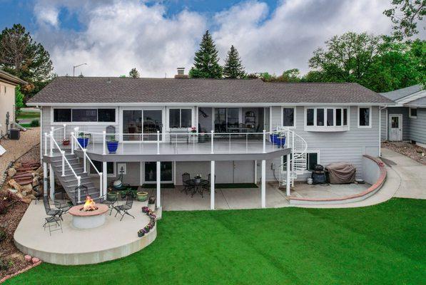 Patio cover with Dry Below in Loveland, CO