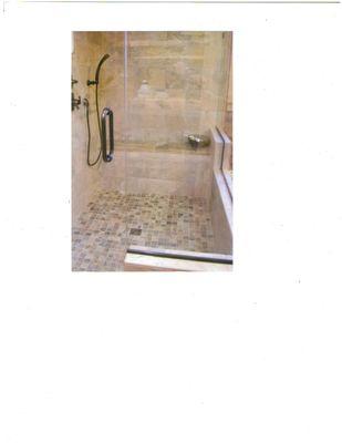 Custom tile shower