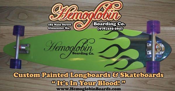 Custom Painted Longboards, Skateboards & Accessories