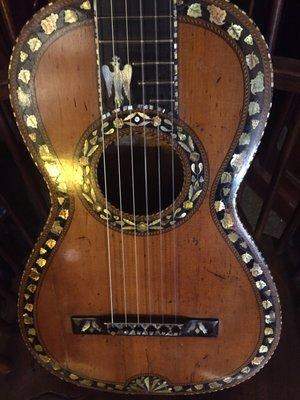 1850-60 Austrian Parlor Guitar.