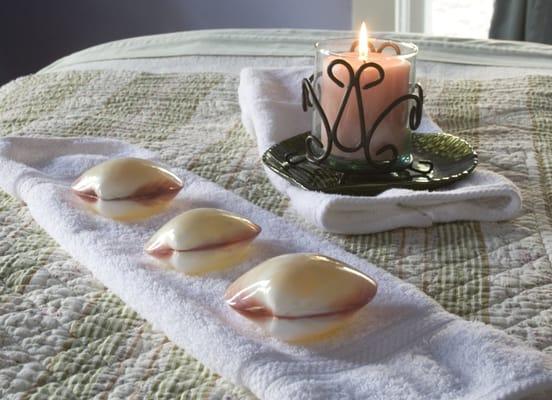 Our Lava Shell Massage will melt your stress away.  Great for Couples!!