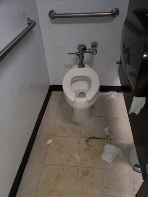 Just nasty. Bathroom stall.