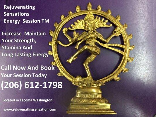 Energy Rejuvenation is about balancing energy in the body. Aligning the Chakras and bringing Vitality to Life.